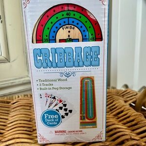 Cribbage Board Game with Cards